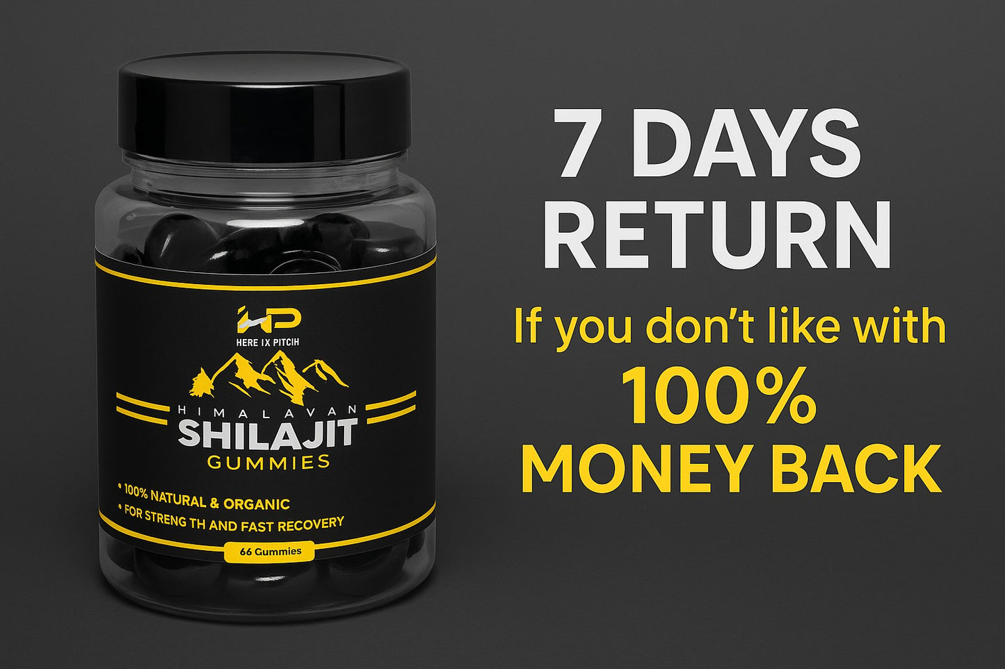 "Pure Himalayan Shilajit – 100% Natural Energy & Strength Booster for Men & Women"